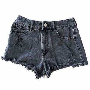 PacSun black Distressed Jean Shorts